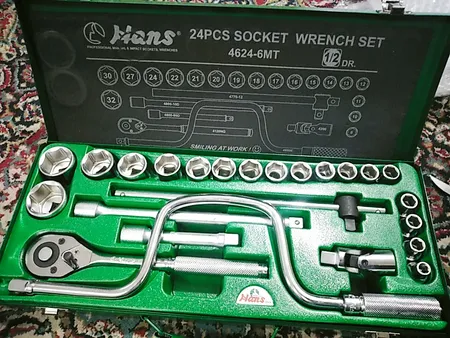 مجموعه 24 عددی آچار بکس هنس مدل 4624-6MT