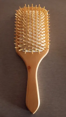 برس مو مدل چوبی بامبو کد 752