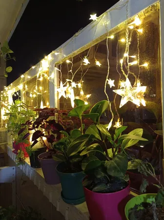 ریسه ال ای دی مدل ماه و ستاره بزرگ نامتقارن کد ASFS52 طول 2.5 متر