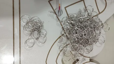 حلقه جاکلیدی کد br66 بسته 100 عددی