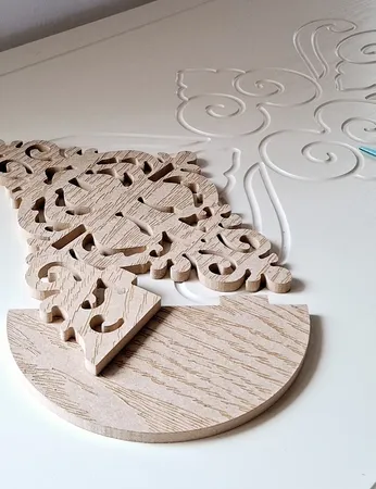 شلف دیواری مدل لوزی کد 09030035 سایز متوسط