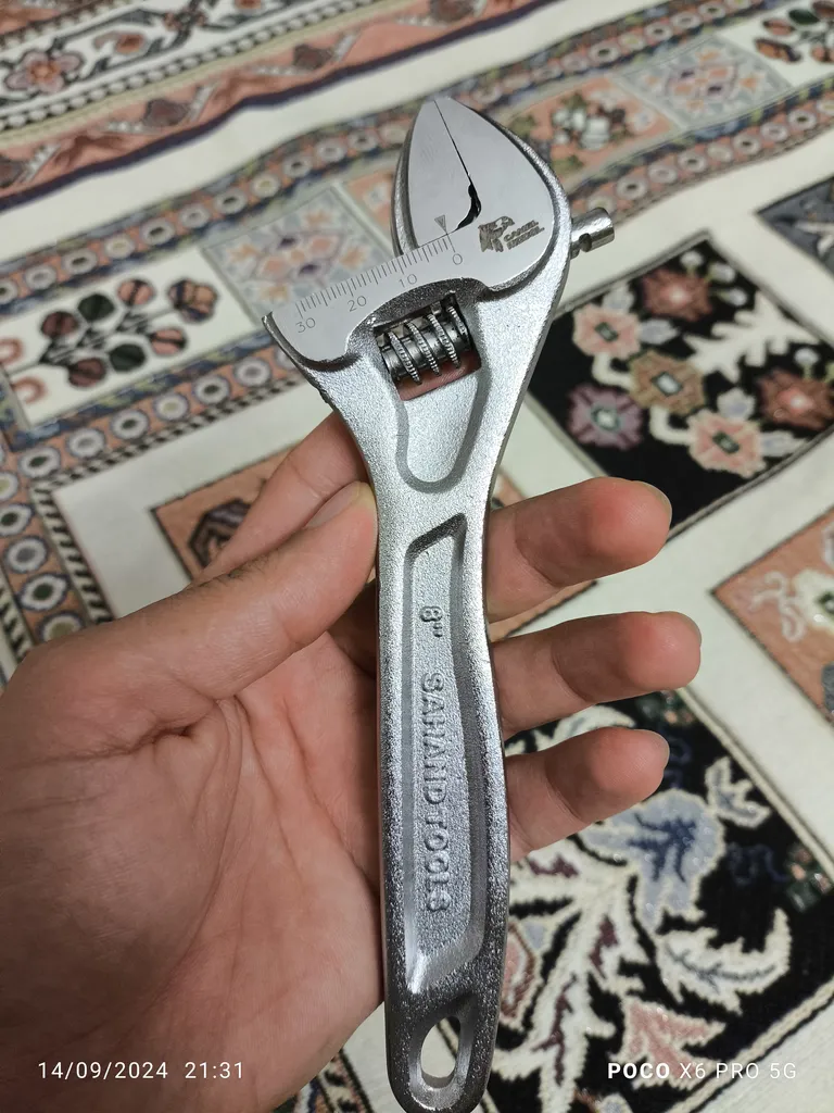 آچار فرانسه مدل کمل کد YPT-150MM سایز 6 اینچ