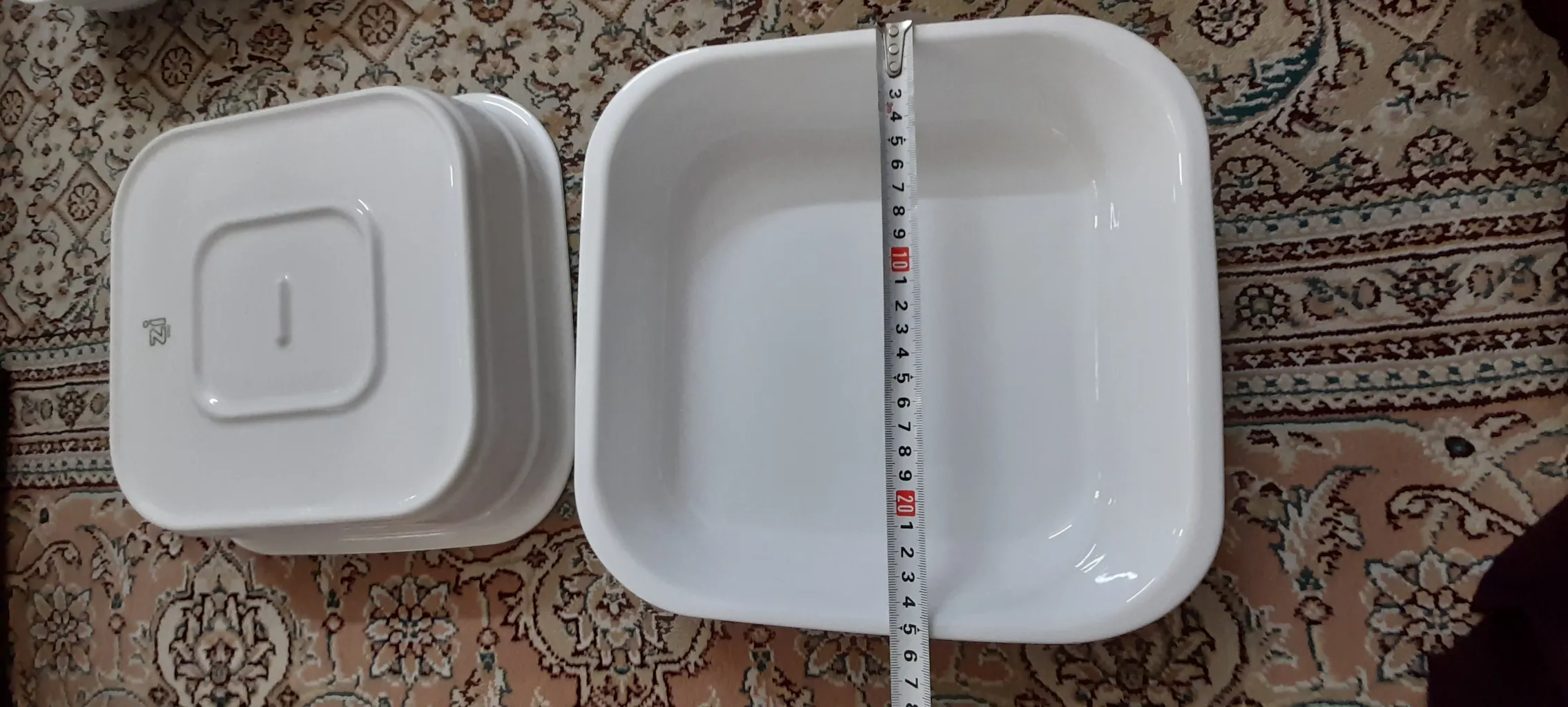 ظرف پخت چینی زرین ایران مدل Square درجه عالی