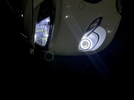 چراغ مه شکن جلو خودرو مدل نئون دار مناسب برای ساینا بسته دو عددی