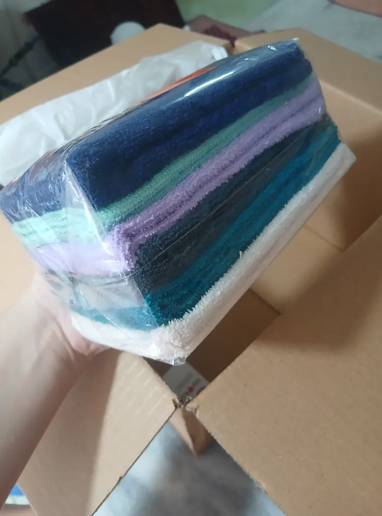 دستمال آشپزخانه مدل میکروفایبر Raimbow بسته 6 عددی