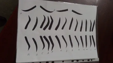 شابلون ابرو زین یویان مدل A50 بسته 15 عددی