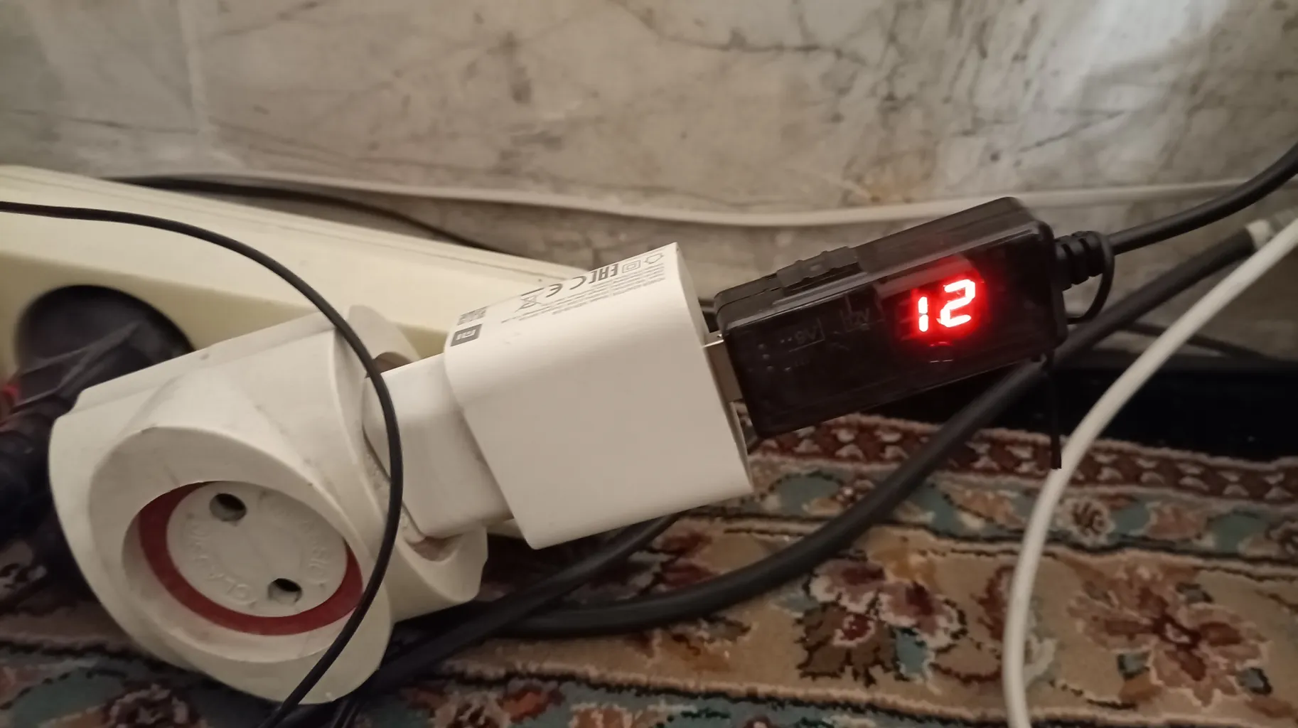 کابل تبدیل USB به DC مدل T912 طول 0.88 متر