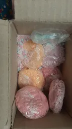 کوکتل پدیکور مدل دونات وزن 70 گرم بسته 12 عددی