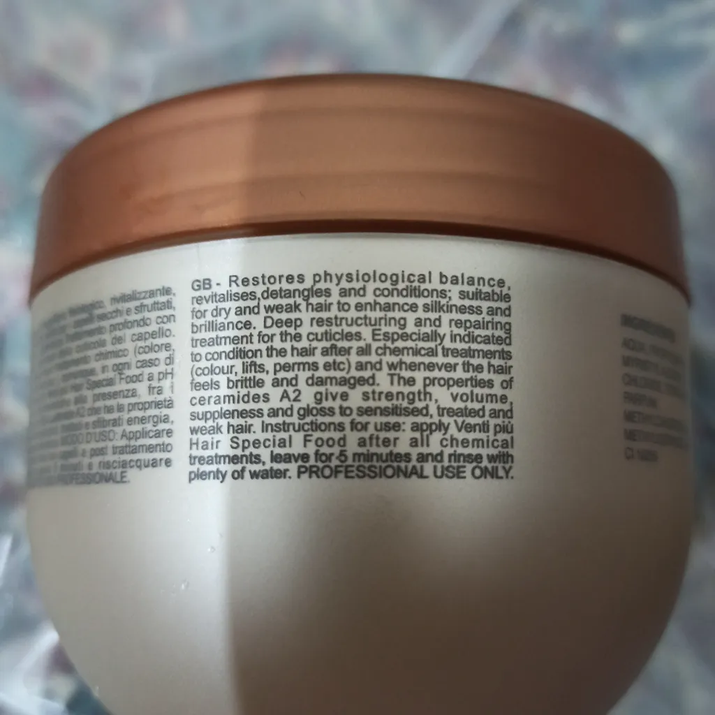 ماسک مو ونتی پیو مدل HAIR FOOD حجم ۵۰۰ میلی لیتر