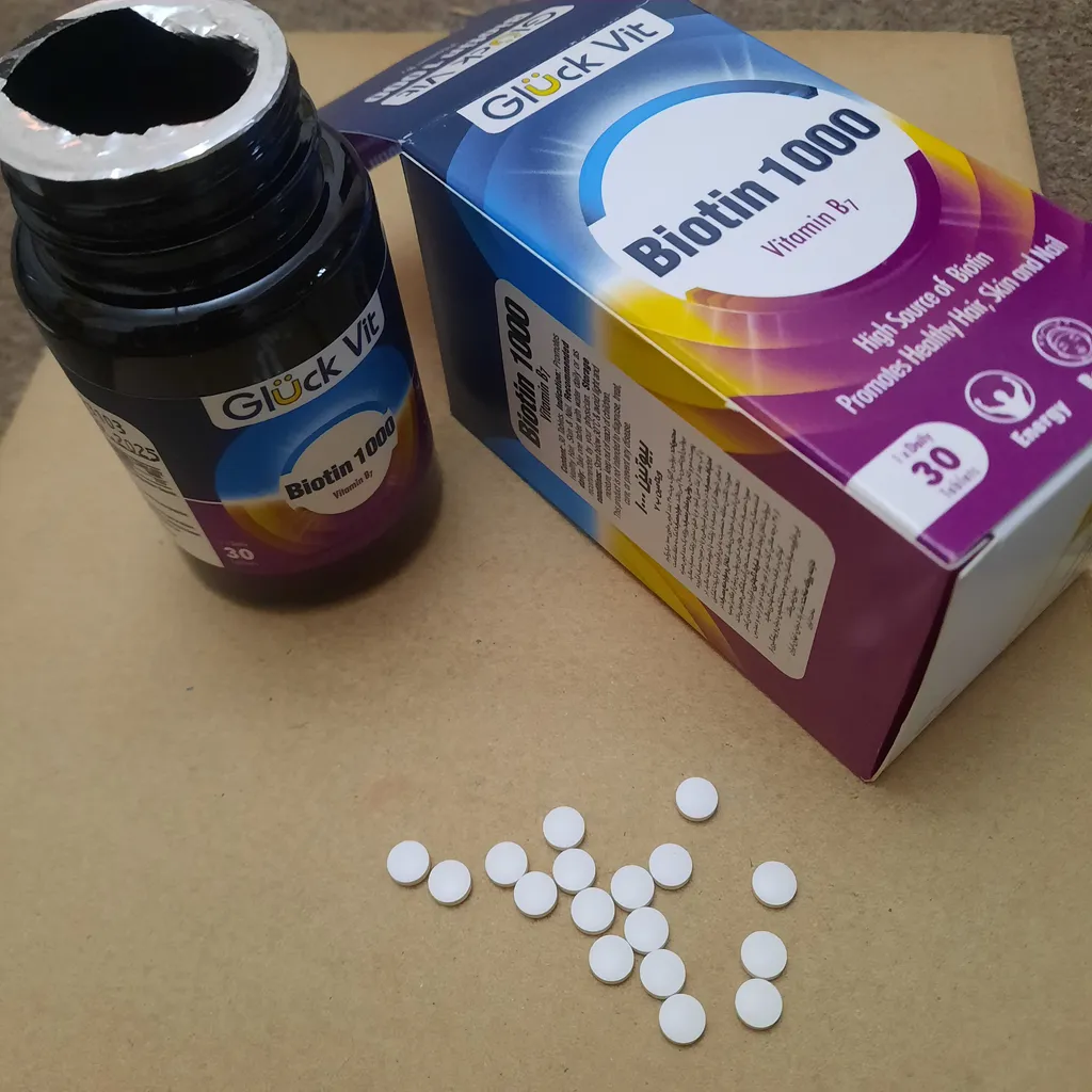 قرص بیوتین گلوک ویت -1000 میکروگرم بسته 30 عددی