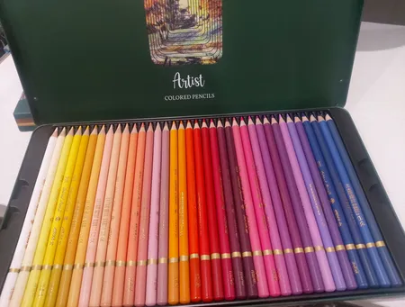 مداد رنگی 72 رنگ آریا مدل آرتیست جعبه فلزی کد 074