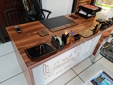 ست لوازم اداری رومیزی مدل آونگ دکو A707 مجموعه 10 عددی