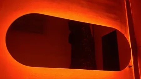 آینه مدل قدی هلالی بک لایت کد 170