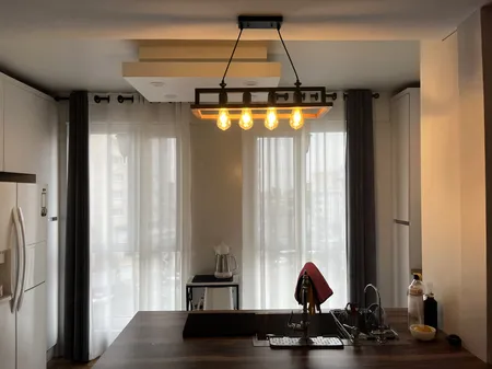 لوستر چهار شعله چشمه نور کد AB1336/4BK