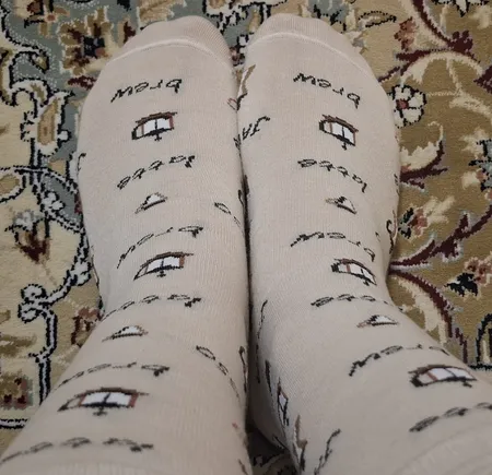 جوراب زنانه ال سون طرح قهوه کد PH198