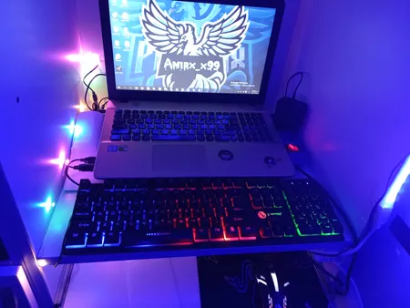 کیبورد و ماوس گیمینگ لایماید مدل NEW GAMING-GTX300، سوییچ ممبران، Full-Size، نورپردازی LED RGB