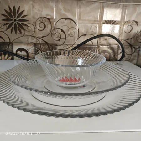 بشقاب غذاخوری نوری تازه سری دیاموند مدل 401022T بسته 6 عددی