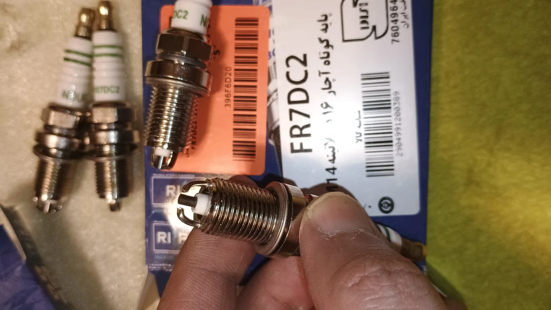 شمع خودرو شمع نور مدل FR7DC2 بسته 4 عددی