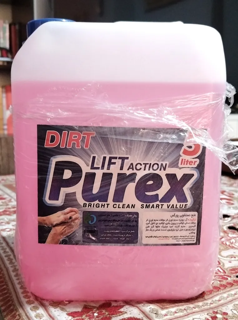 مایع دستشوئی پورکس مدل گل حجم 5 لیتر