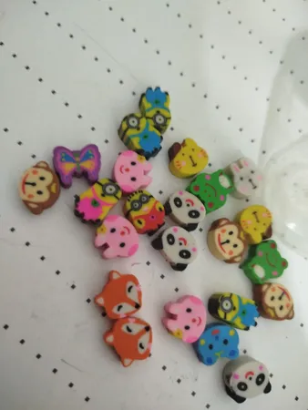 پاک کن طرح حیوانات مدل شیشه شیر کد 12 مجموعه 20 عددی