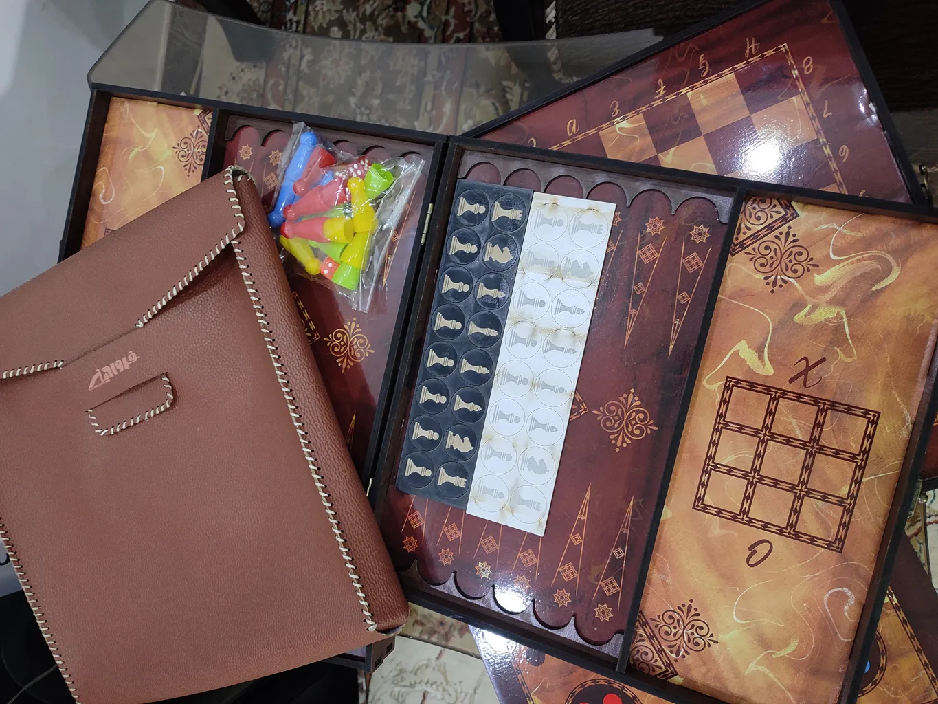 بازی فکری منچ و شطرنج فروردین مدل 08 بسته 8 عددی