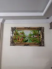 تجریه خرید تابلو فرش ماشینی طرح روستا کد ۷۰۱۳