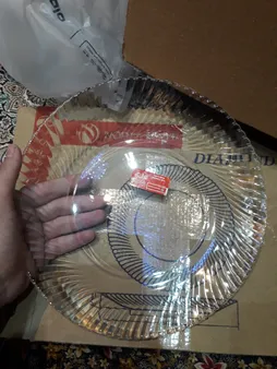 بشقاب غذاخوری نوری تازه سری دیاموند مدل 401022T بسته 6 عددی