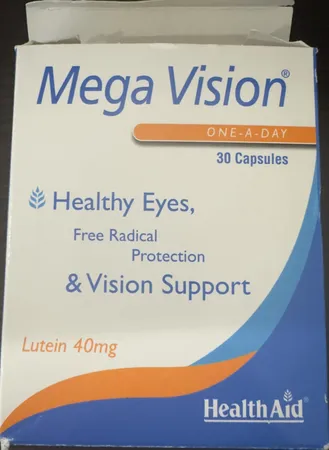 کپسول مگا ویژن پلاس هلث اید بسته 30 عددی