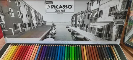 مداد رنگی 48 رنگ پیکاسو مدل Superb Writer طرح ونیز