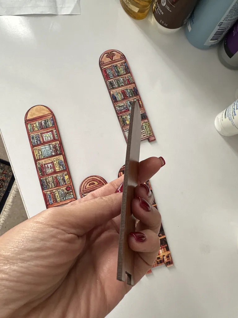 نشانگر کتاب لوکسینو مدل قفسه کتابخانه طرح کتاب لند مجموعه 6 عددی