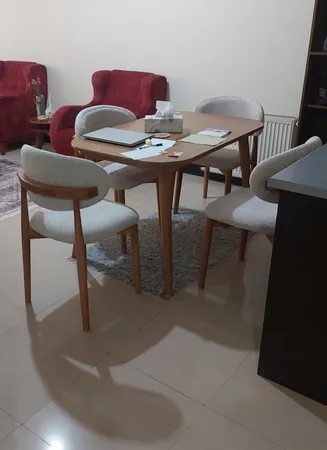 میز و صندلی ناهارخوری چهار نفره مدل دنیز