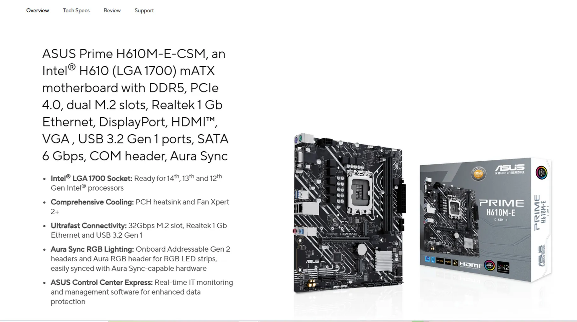 مادربرد ایسوس مدل PRIME H610M-E-CSM