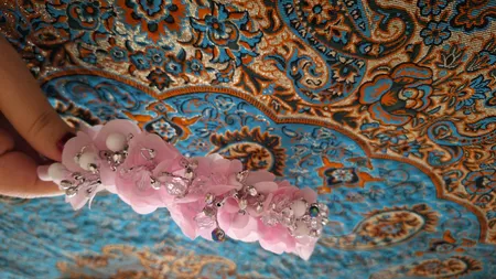 تل مو دخترانه مدل مروارید