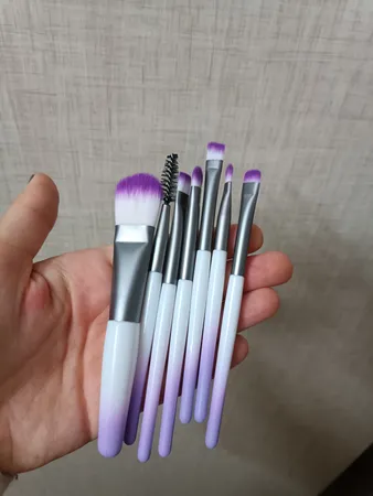 ست برس آرایشی مدل پاستیلی کد d8900 مجموعه 8 عددی