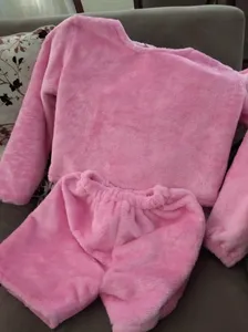 تجریه خرید ست سویشرت و شلوارک زنانه مدل تدی گوسفندی