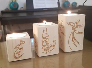 تجریه خرید جاشمعی بنی دکو طرح رقص سما کد 014 مجموعه 3 عددی