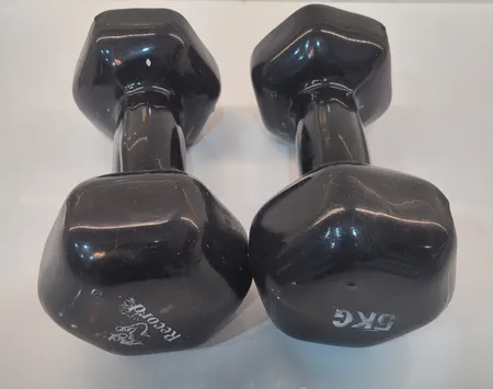 دمبل رکورد مدل A وزن 5 کیلوگرم بسته 2 عددی