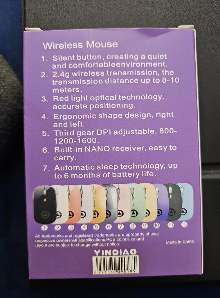 ماوس بی سیم مدل Silent RGB