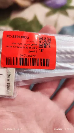 قاشق شربت خوری مدل ترلان کد T120 بسته 12 عددی