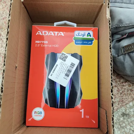 هارد اکسترنال ای دیتا مدل HD770G  ظرفیت یک ترابایت دارای رابط USB Type-A 3.2