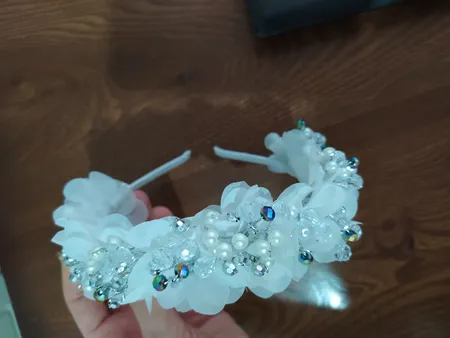 تل مو دخترانه مدل مروارید