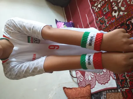 ست 5 تکه لباس ورزشی پسرانه طرح ایران مدل جام جهانی2022