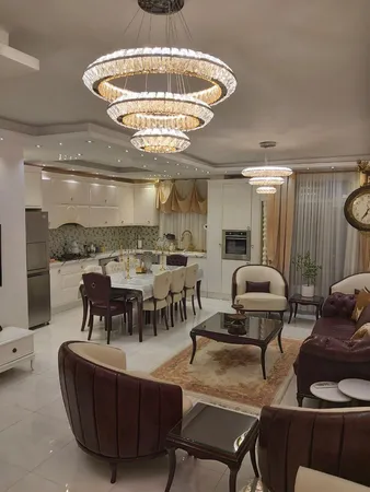 لوستر ام کی ای لایتینگ مدل کریستالی مدرن کد CR-3S