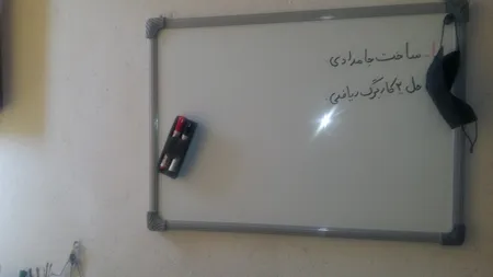 تخته وایت برد مغناطیسی آسا بُرد مدل بتا سایز 50x70 سانتی متر