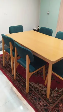 میز و صندلی نهار خوری 6 نفره مدل liyana