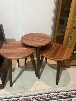 میز عسلی مدل 456 کد 01 مجموعه 3 عددی