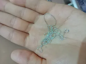 تجریه خرید زنجیر نقره مردانه بازرگانی میلادی مدل  ونیزی کد ZR_078