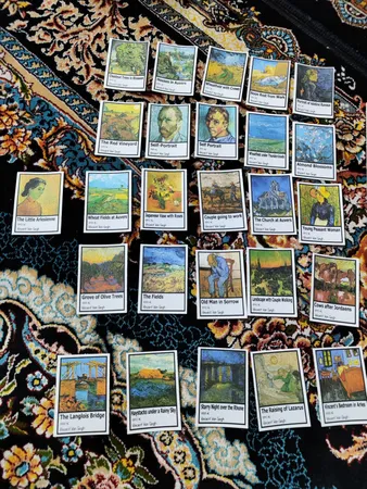 استیکر کالامیکس طرح وینسنت ونگوگ کد KM-VG2 مجموعه 32 عددی