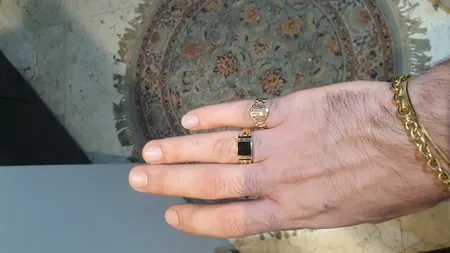 انگشتر طلا 18 عیار مردانه طلای مستجابی مدل M1