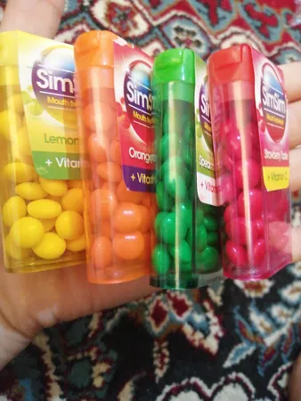 قرص خوشبو کننده دهان سیم سیم مدل ویتامین C بسته 4 عددی